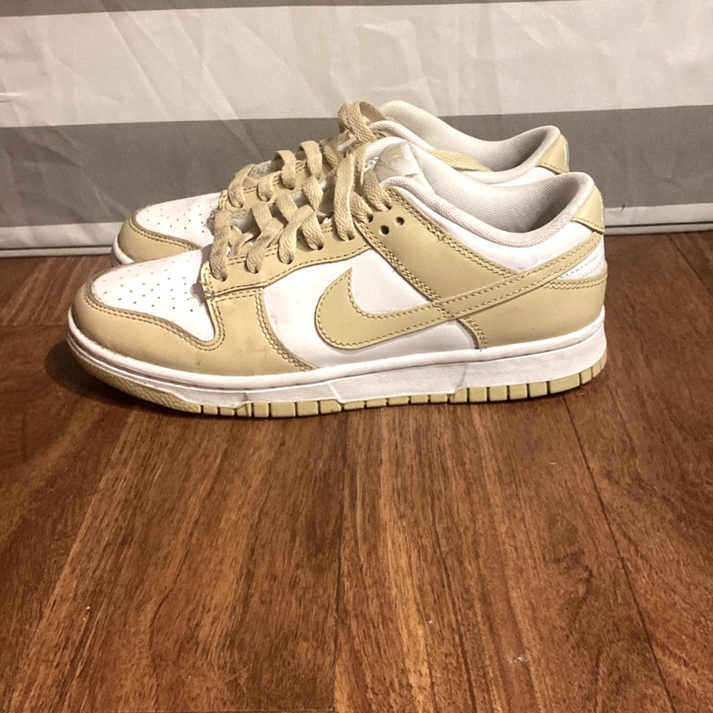 - Nike dunk low’s yellow white